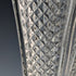 1915 British antique cut glass large vase with pure silver decoration Walker&Hall